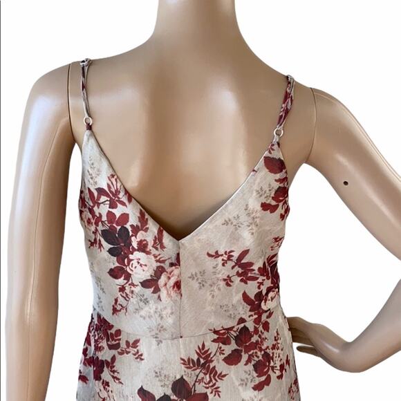 New ASOS Design Cami Women's V-Neck Pleated Layered Rustic Floral Maxi Dress 6 - Picture 11 of 13